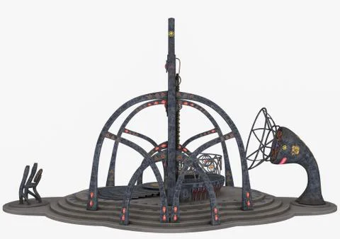 Alien portal. Stock Illustration