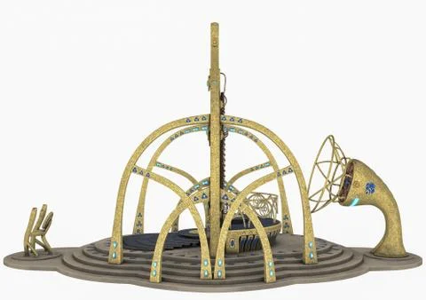 Alien portal. Stock Illustration