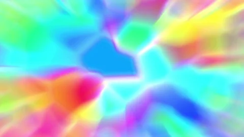 Alien Psychedelic Glowing Polygon Rays Abstract VJ Motion Background Loop Video stock 69860554