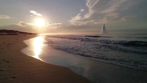 Alien Pyramid Off Shore Video stock 114889577