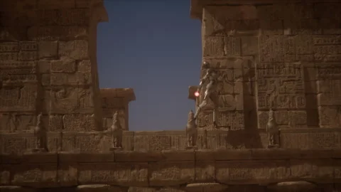 The Alien Queen Performs Rituals in the Sun Temple Stock Footage 292792931