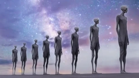 Alien Race Evolution Stock Footage 242365040