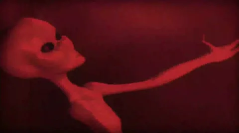 Alien in Red World Stock-Footage 65111719