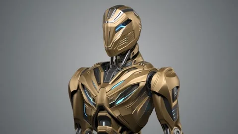 ALIEN ROBOT UPPER TURNTABLE-BRIGHT Stock Footage 253636977