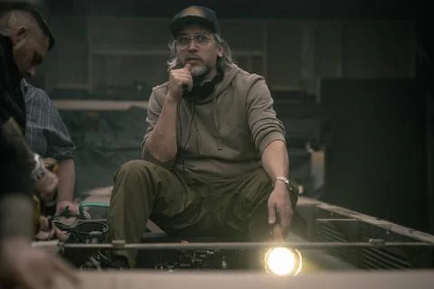  Alien: Romulus (2024) Alien: Romulus (2024) Director Fede Álvarez on the .. Stock Photos