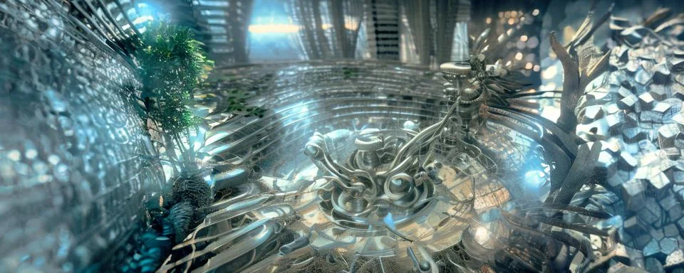 Alien Room Illustrazione stock