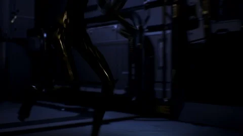 The Alien is running in the corridor bec... | Stock Video | Pond5