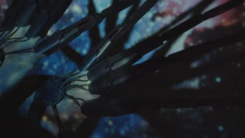 Alien with Scissor Hands Stock Footage 234220067