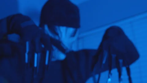 Alien with Scissors Hands Stock Footage 234211424