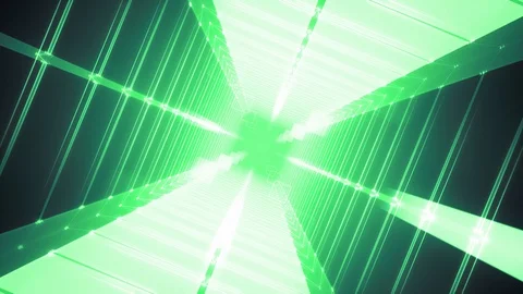 Alien Ship Grid Tunnel Stock Footage 91055990