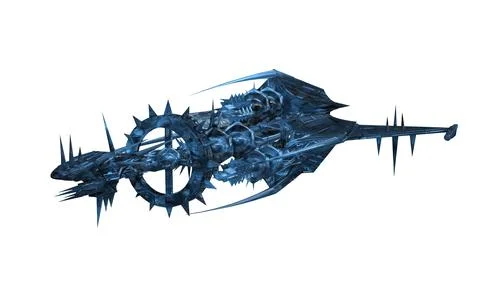 Alien ship isolated with clipping path Stock Illustration