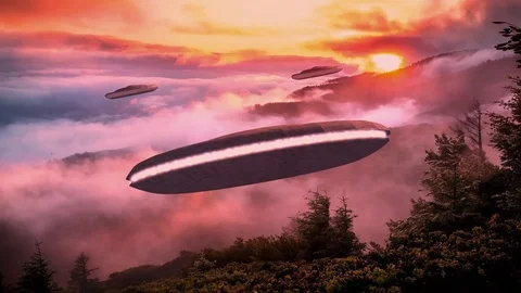 Alien Ships Stock-Footage 108438426