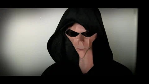 Alien side close up talking. Stock Footage 99613176