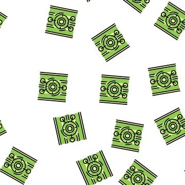 Alien sight vector seamless pattern 스톡 일러스트