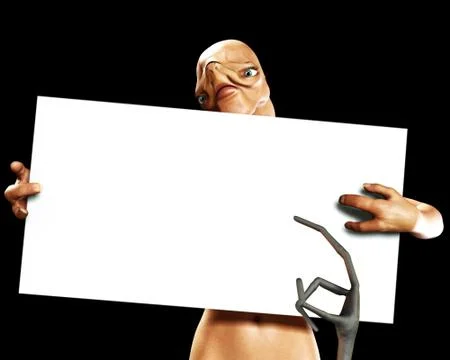 Alien Sign Stock Illustration