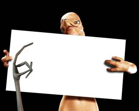 Alien Sign Stock Illustration