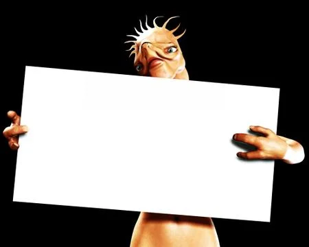 Alien Sign Stock Illustration