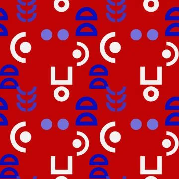 Alien signs seamless pattern Stock Illustration