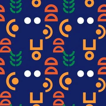 Alien signs seamless pattern Stock Illustration