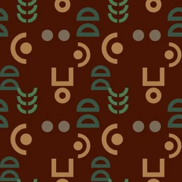 Alien signs seamless pattern Stock Illustration