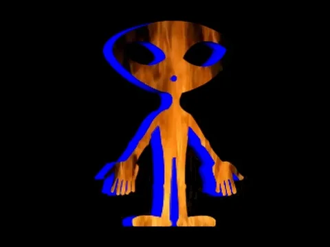 Alien Skiny Fire Stock Footage 107966490