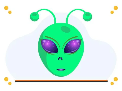 Alien Skull Concept Illustration Stock Illustration
