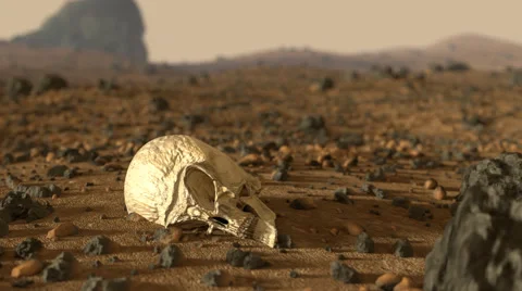Alien Skull Found Stock Footage 68181789
