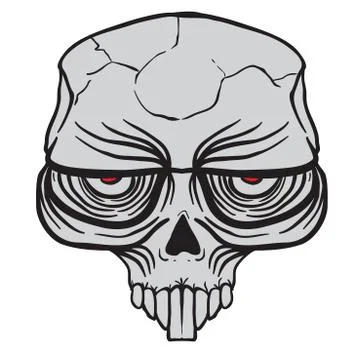 Alien skull Stock Illustration
