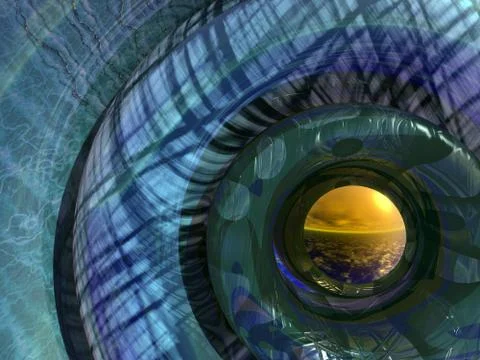 Alien snake background Stock Illustration