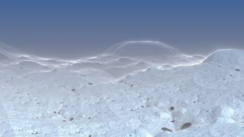 Alien snow landscape Stock Illustration