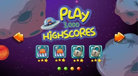 Alien space game background イラスト素材