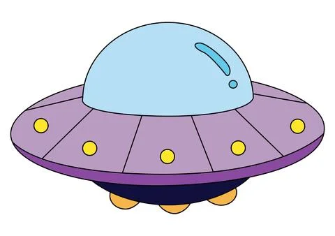 A alien space rocket UFO vector illustration Stock Illustration