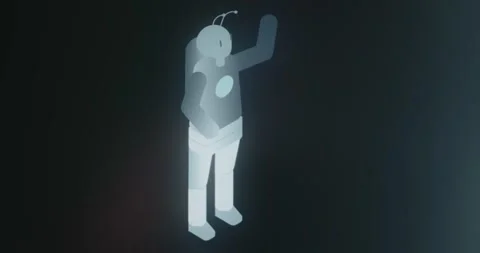 Alien in a space suit Stock Footage 314853844