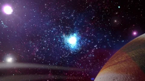 Alien Space Worlds Video stock 245839566