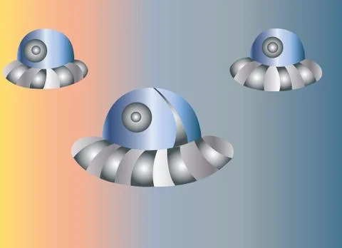 Alien Spacecraft Stock Illustration