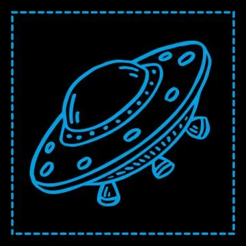 Alien spacecraft Stock Illustration