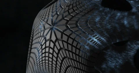 Alien Spaceship Deep Space Fly-by (2160p 29.97) Video stock 107537782