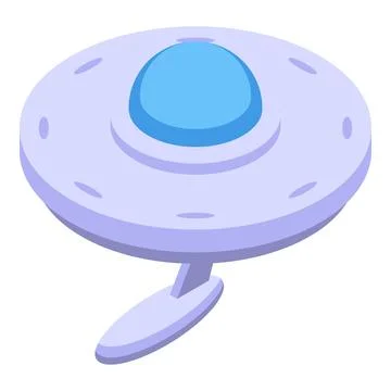 Alien spaceship flying through the galaxy Stock Illustration