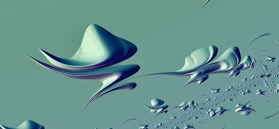 Alien Spaceships Stock Illustration