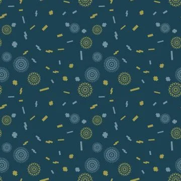 Alien splatter seamless pattern Stock Illustration