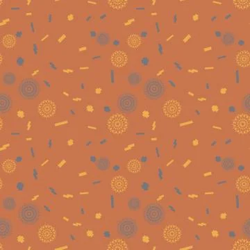 Alien splatter seamless pattern Stock Illustration