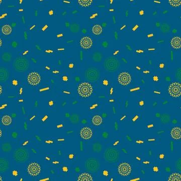 Alien splatter seamless pattern Stock Illustration