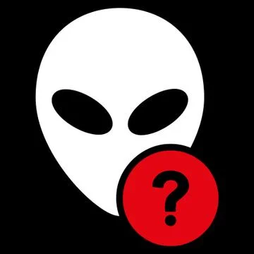 Alien Status Flat Icon Stock Illustration
