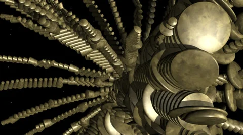 Alien structure animation Stock Footage 34948747