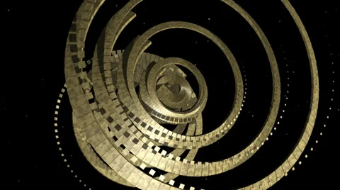 Alien structure animation Stock Footage 34948966