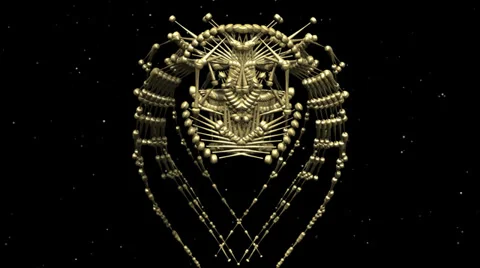 Alien structure animation Stock Footage 34949159