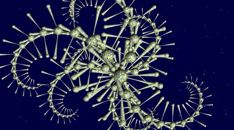 Alien structure animation Stock Footage 35120675