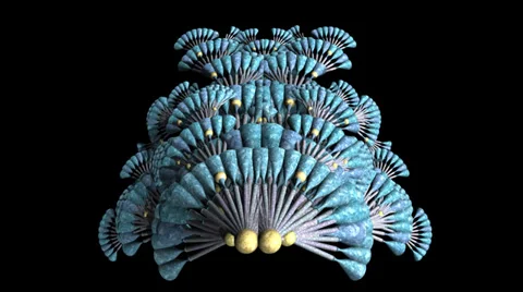 Alien structure animation Stock Footage 35120856