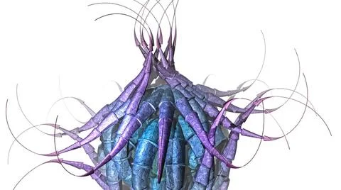 Alien Structure Digital Illustration og an Alien Structure Copyright: xZoo... Foto stock