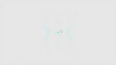 Alien style animated HUD on the alpha channel. Stock Footage 249589278